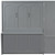 Gray Wood Queen Murphy Bed