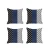 Bohemian Vegan Faux Leather Throw Pillow Covers Set
