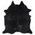 ACID WASHED HAIR ON COWHIDE DISTRESSED BLACK