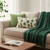 Cozy Home  Diamond Knit Throw Blanket with Decorative Pillow Covers WeaveBloom Design