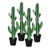 Artificial Indoor Cactus Tree Fake Plant Simulation Decorative  Heads