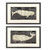 Set Of Two Marine Marks Brown Framed Wall Art