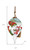 I Love You Gnome Hand Painted Green Red And White Glass Finial Ornament