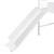 White Canopy Metal Twin Loft Bed with Slide