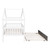 White Wood Twin Bed Frame With Trundle