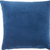 20" Navy Blue Velvet Throw Pillow