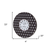 4" Circle Black And White Wood Analog Wall Clock