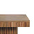 32" Oak Solid Wood Square Pedestal Coffee Table