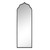 59" Black Arch Metal Framed Standing Mirror