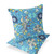 Set of Two Blue And Turquoise Peacock Indoor Outdoor Throw Pillow