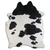 NATURAL HAIR ON COWHIDE BLACK AND WHITE