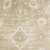 3' X 5' Ivory Floral Power Loom Worn Faded Area Rug