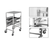 Gastronorm Trolley  Tier Stainless Steel Bakery Trolley Suits x Tray with Working Surface