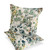 Set of Two White And Green Floral Indoor Outdoor Throw Pillow