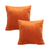 Vibrant Orange Velvet Pillowcase Luxurious Soft Cushion Covers for Modern Home Dcor