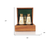 Elegant Brass And Mother Of Pearl Binoculars In Wooden Storage Box