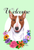 Bull Terrier Brown - Best of Breed Welcome Flowers Garden Flag