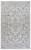 2’ x 3’ Blue Ornate Indoor Outdoor Scatter Rug