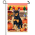 Miniature Pincsher  Black/Tan Cropped- Best of Breed Autumn Harvest Garden Flag 