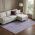 9' X 12' Lavender And Ivory Geometric Washable Area Rug With UV Protection