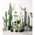 Artificial Indoor Cactus Tree Fake Plant Simulation Decorative  Heads