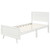 White Wood Twin Bed Frame