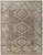9' X 12' Ivory Gray And Brown Wool Geometric Hand Knotted Area Rug With Fringe