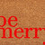 17" X 29" Brown And Red Christmas Outdoor Coir Door Mat