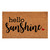 30" X 48" Brown And Black Hello Sunshine Outdoor Coir Door Mat