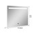 31" Clear Lighted Unframed Bathroom Vanity Mirror