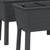 Set of Two 20" X 44" Black Resin Rectangular Raised Garden Beds