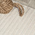 6' Ivory And Cream Round Striped Indoor Outdoor Area Rug