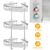 2-Tier Corner Shower Caddy Shelf Stainless Steel 