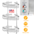 2-Tier Corner Shower Caddy Shelf Stainless Steel 