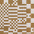 3' X 5' Blue And Brown Geometric Washable Area Rug