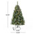 4.5' Pre Lit Full Spruce Christmas Tree With Decorations