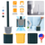 Toilet Brush And Holder TPR Bristles Toilet Bowl Cleaner Brush 