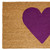 36" X 72" Brown And Purple Heart Outdoor Coir Door Mat