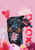 Doberman  - Hippie Hound Studios Valentines  House and Garden Flags