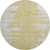 8' Gold And Ivory Abstract Washable Round Rug With UV Protection