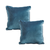 Deep Teal Velvet Pillowcase Luxurious Soft Cushion Covers for Elegant Home Dcor