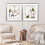 Set Of Two Floral Burst Silver Framed Wall Art