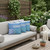Set of Three White Blue And Purple Floral Indoor Outdoor Throw Pillow