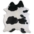 NATURAL HAIR ON COWHIDE BLACK AND WHITE
