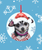 Chihuahua Black -   Hippie Hound Studios Christmas Tree Ornament