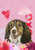 Brittany Spaniel - Hippie Hound Studios Valentines  House and Garden Flags