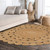3' Natural Jute Round Rug