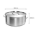 Dual Burners Cooktop Stove L Stainless Steel Stockpot and  Induction Casserole