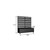 71" X 47" Black Galvanized Metal Rectangular Planter Box