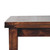 35" Brown Solid Wood Dining Table